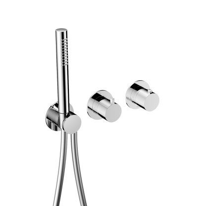 Hotbath Ace AC071EXT afbouwdeel badthermostaat met handdouche – Chroom