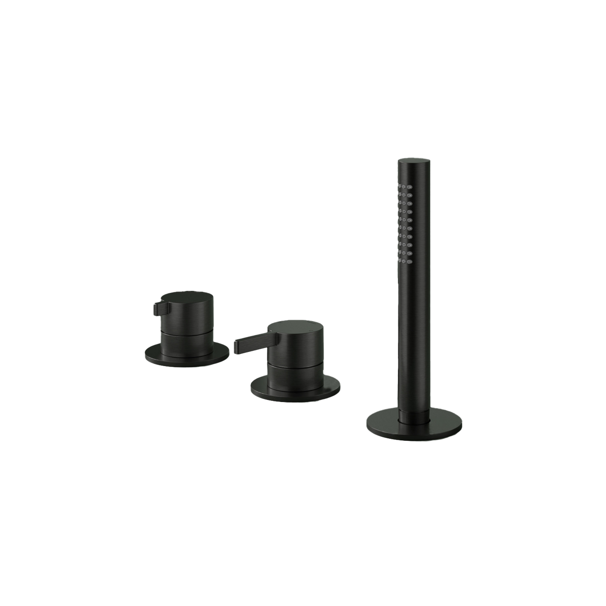 Hotbath Ace AC075 badrandcombinatie met handdouche zonder uitloop – Geborsteld zwart PVD