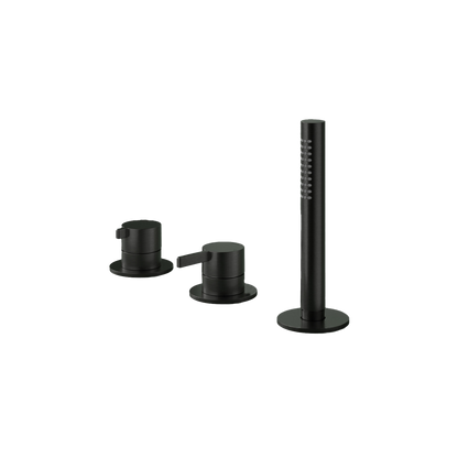 Hotbath Ace AC075 badrandcombinatie met handdouche zonder uitloop – Geborsteld zwart PVD