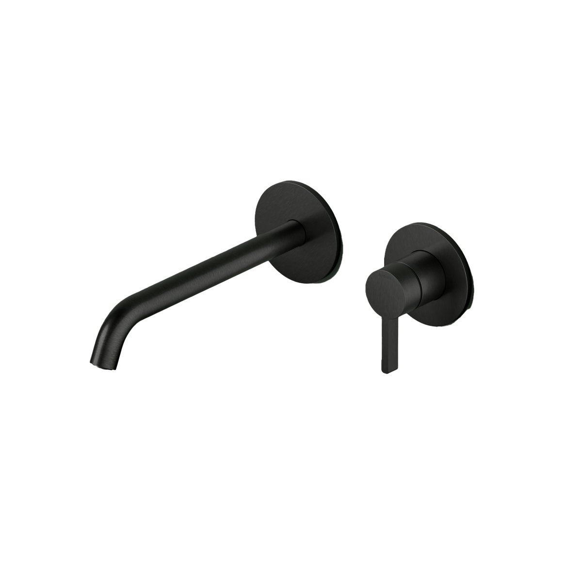 Hotbath Ace AC105EXT afbouwdeel wastafelmengkraan met uitloop 20 cm – Geborsteld zwart PVD