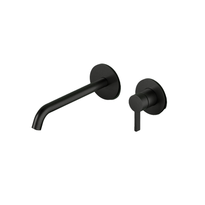 Hotbath Ace AC105EXT afbouwdeel wastafelmengkraan met uitloop 20 cm – Geborsteld zwart PVD