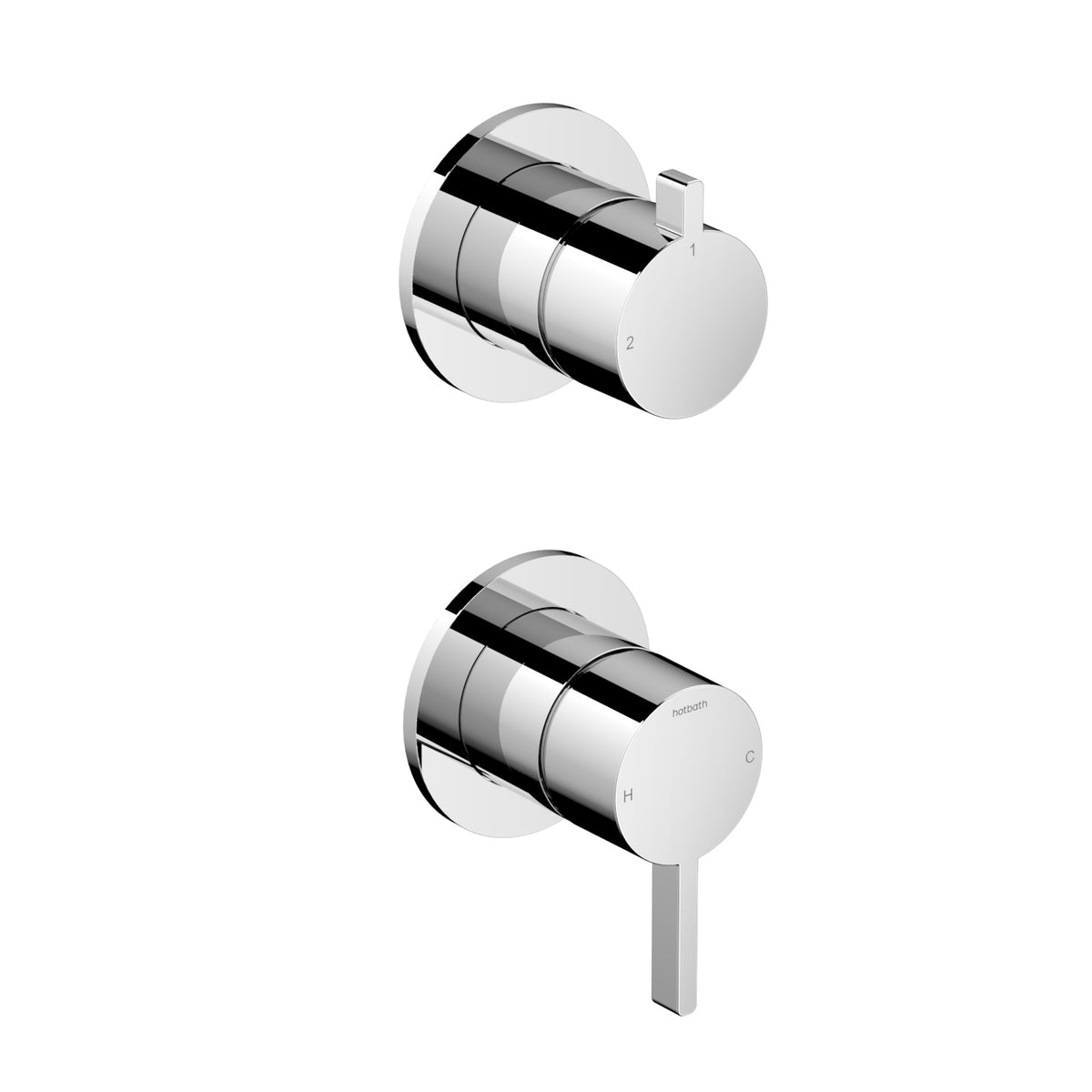 Hotbath Ace AC129EXT afbouwdeel mengkraan met 2-weg omstel – chroom