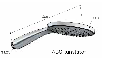 Hotbath AC370 – technische illustratie; gekozen kleur wordt niet weergegeven