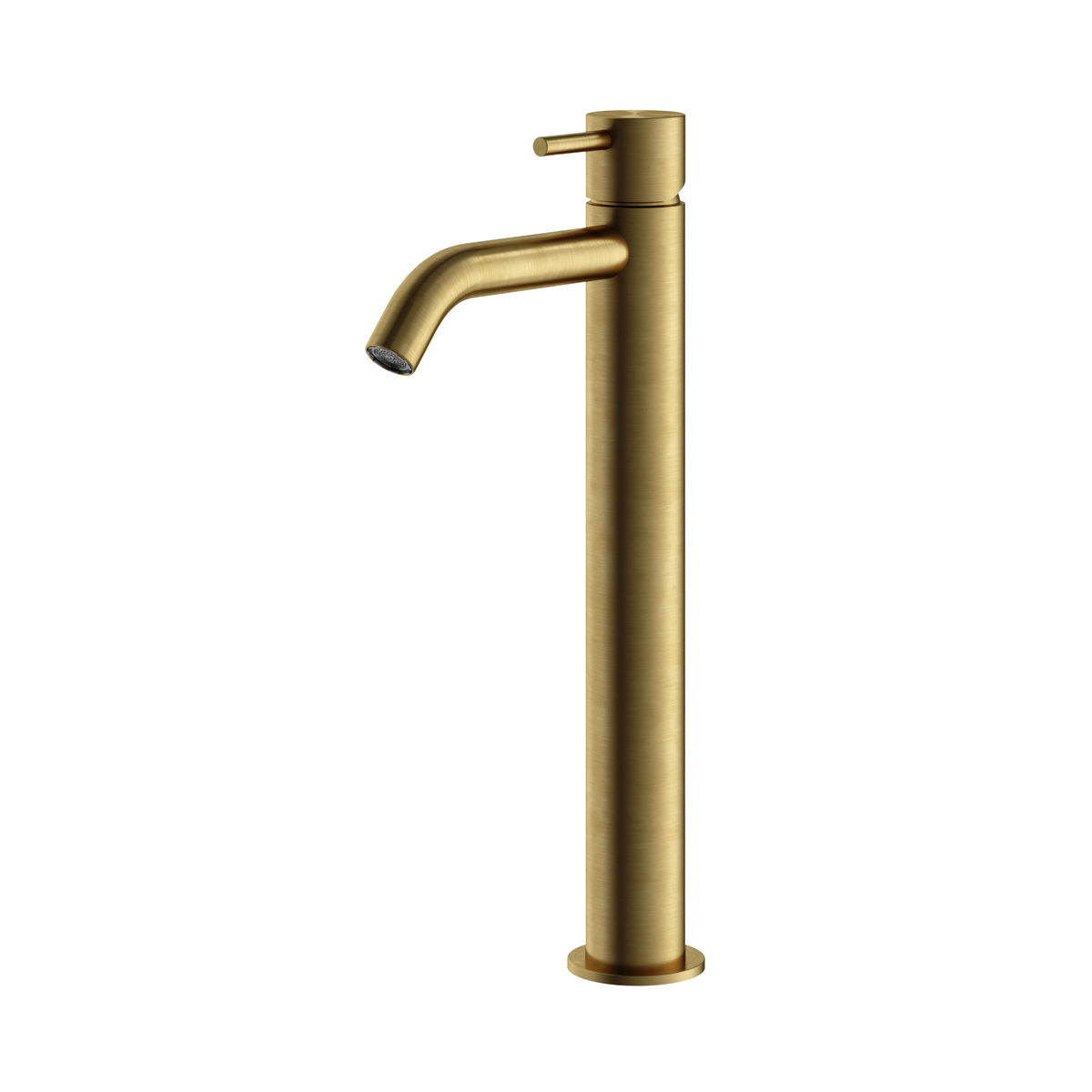 Hotbath Archie AR003H hoge wastafelmengkraan – Geborsteld messing PVD