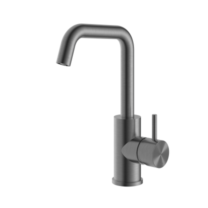Hotbath Archie AR014 wastafelmengkraan met draaibare uitloop – Geborsteld gunmetal PVD