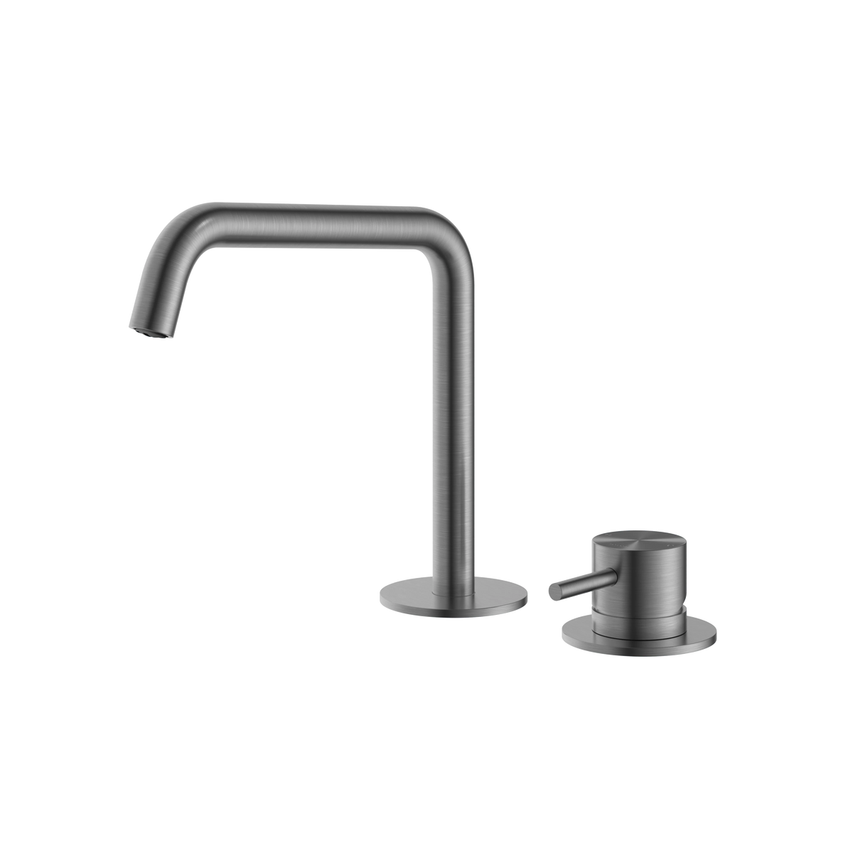 Hotbath Archie AR023 2-gats wastafelmengkraan – Geborsteld gunmetal PVD