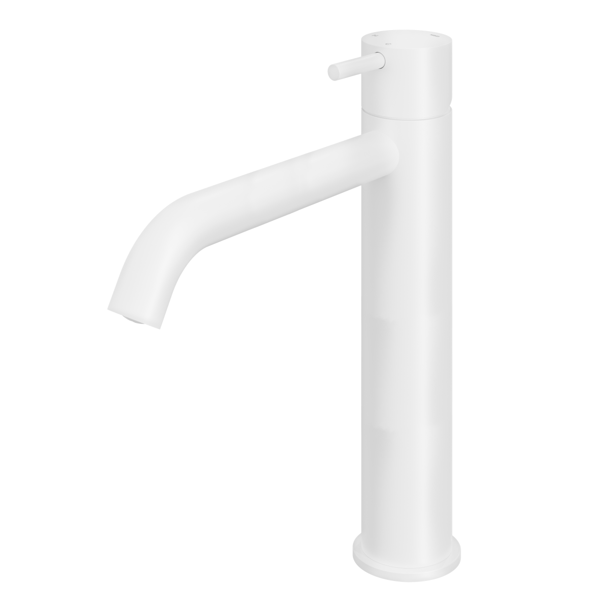 Hotbath CB003HCWH hoge wastafelkraan met gebogen uitloop, mat wit