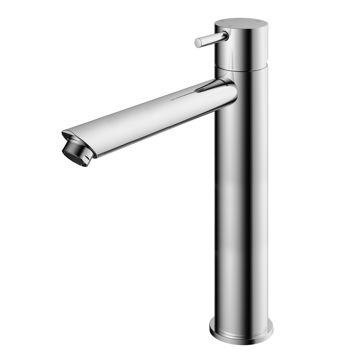 Hotbath CB003HSCR hoge wastafelkraan met rechte uitloop, chroom