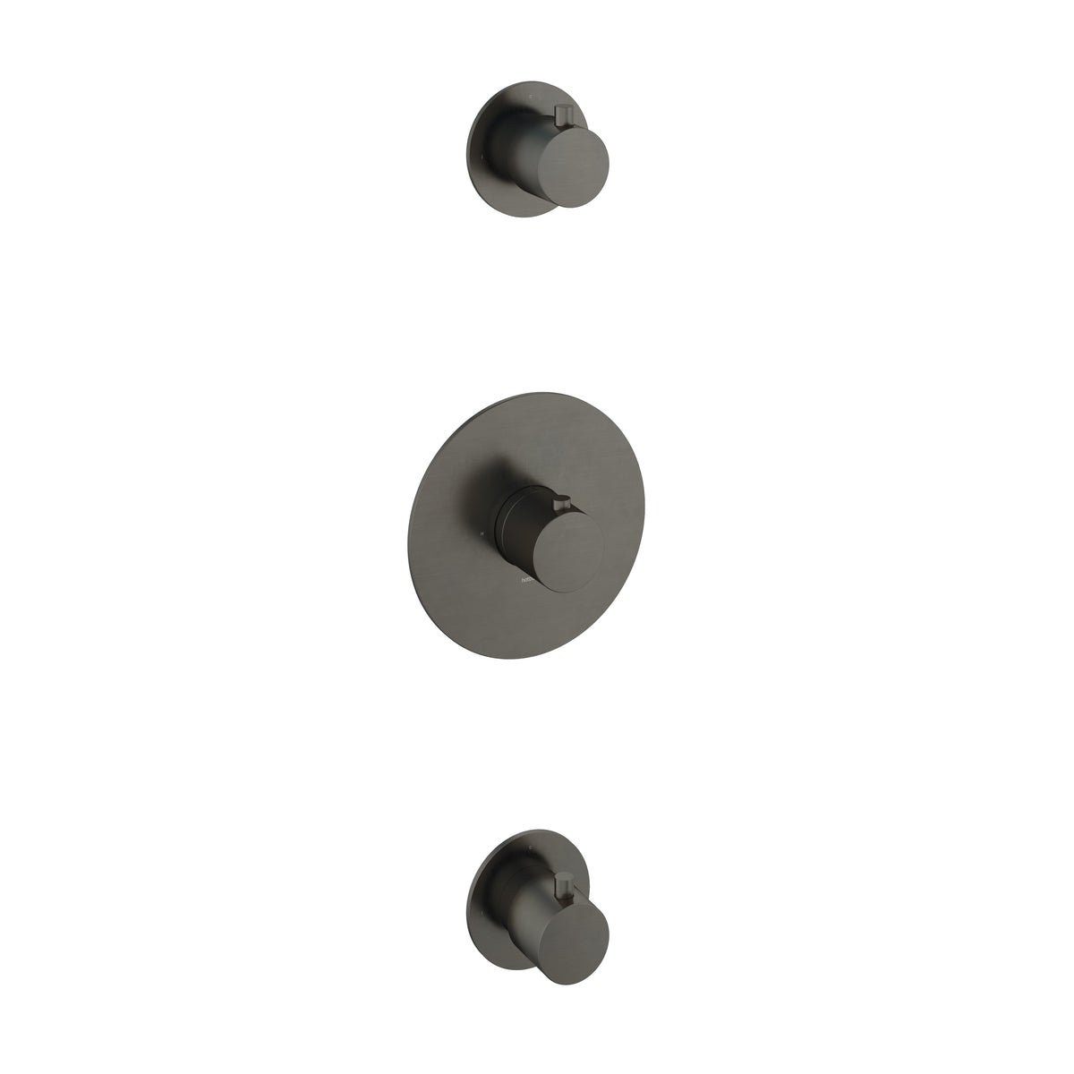 Hotbath Cobber CB007EXTAI afbouwset met twee stopkranen – verouderd ijzer