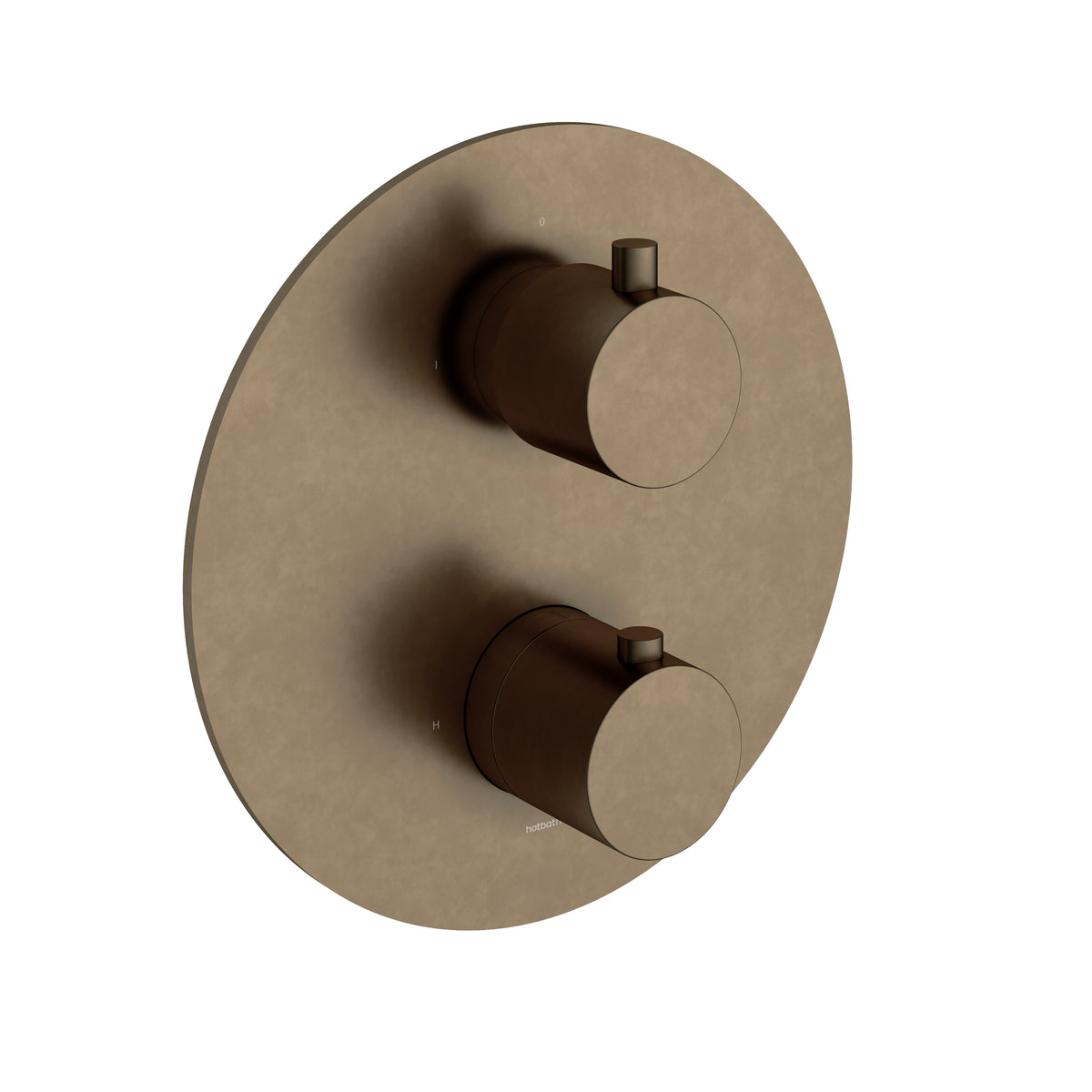 Hotbath Cobber CB009EXTAB afbouwthermostaat met 2-weg omstel – verouderd messing