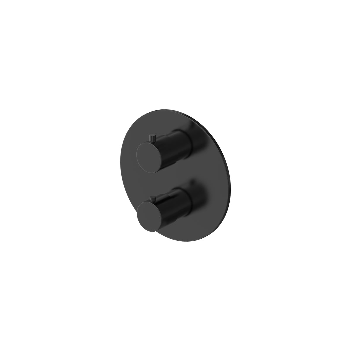 Hotbath Cobber CB009EXTMBP afbouwthermostaat met 2-weg omstel – geborsteld zwart PVD