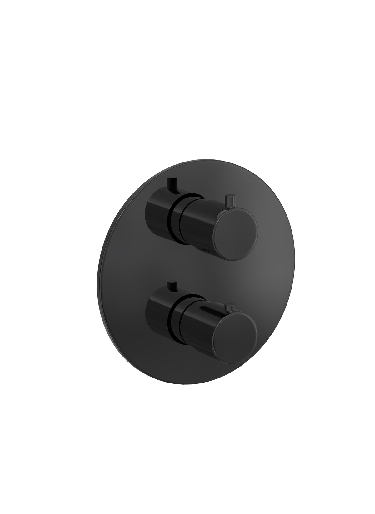 Hotbath Cobber CB009EXTPBP afbouwthermostaat met 2-weg omstel – gepolijst zwart PVD