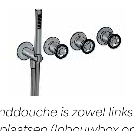 Hotbath CW7171EXT technische illustratie; gekozen kleur niet weergegeven