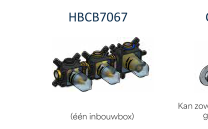 Hotbath CX7067EXT technische illustratie; gekozen kleur niet weergegeven