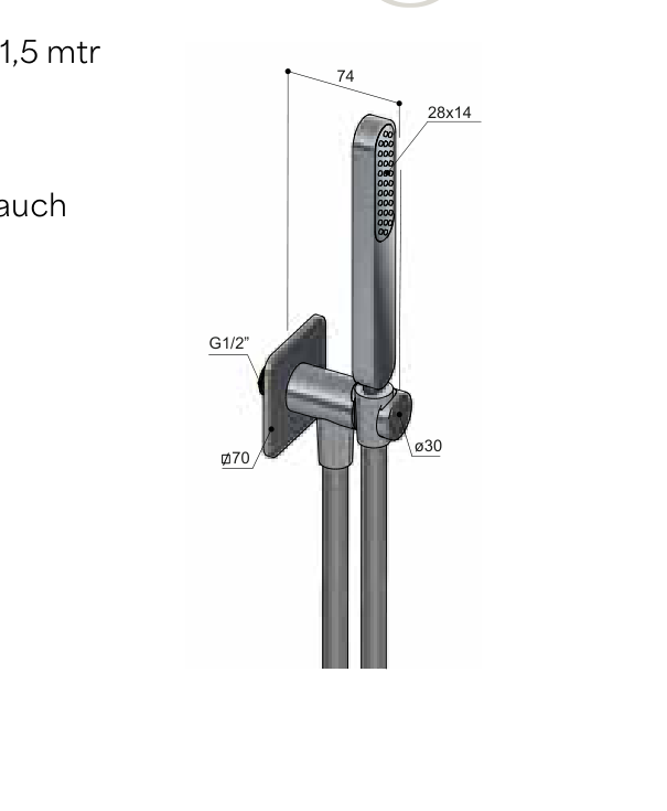Hotbath GL440 – technische illustratie, geen kleurweergave
