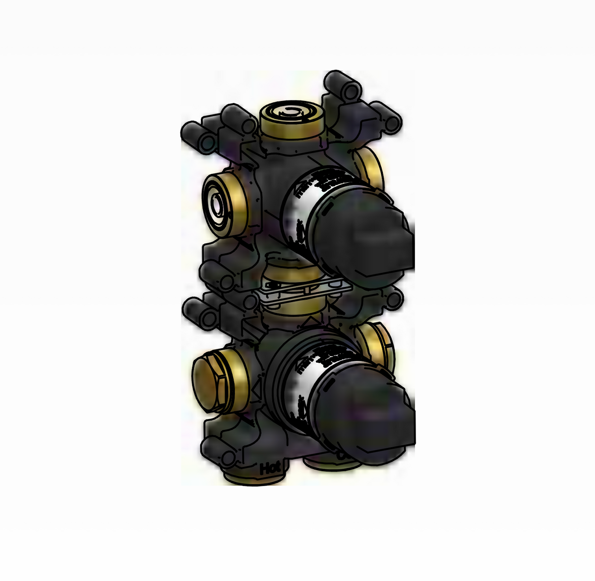 Hotbath HBAC039 inbouwdeel voor Ace thermostaat
