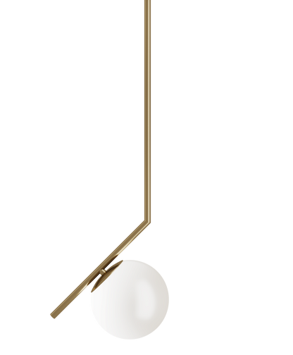 Hotbath &More LED05 Globe LED plafondlamp – Geborsteld messing PVD