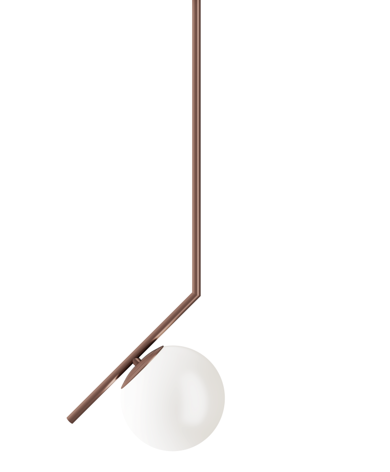 Hotbath &More LED05 Globe LED plafondlamp – Geborsteld koper PVD