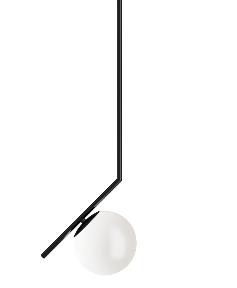 Hotbath &More LED05 Globe LED plafondlamp – Geborsteld zwart PVD