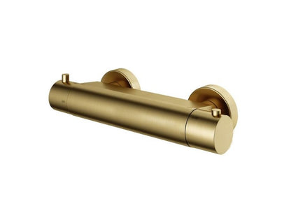 Hotbath B008BBP – Thermostatische douchemengkraan met 1/2” doucheslang onderaansluiting – Geborsteld messing PVD