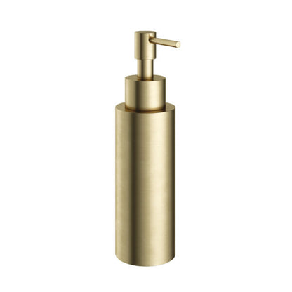 Hotbath BAA10BB – Zeepdispenser Vrijstaand BB - Living Colours vormen een Poetsbaar patina – Geborsteld messing