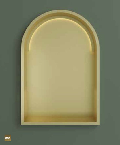 Hotbath BOW30LTB – Inbouwbox of inbouwnis Toogmodel 30x45x10cm with LED IP44 – Tuscan bronze