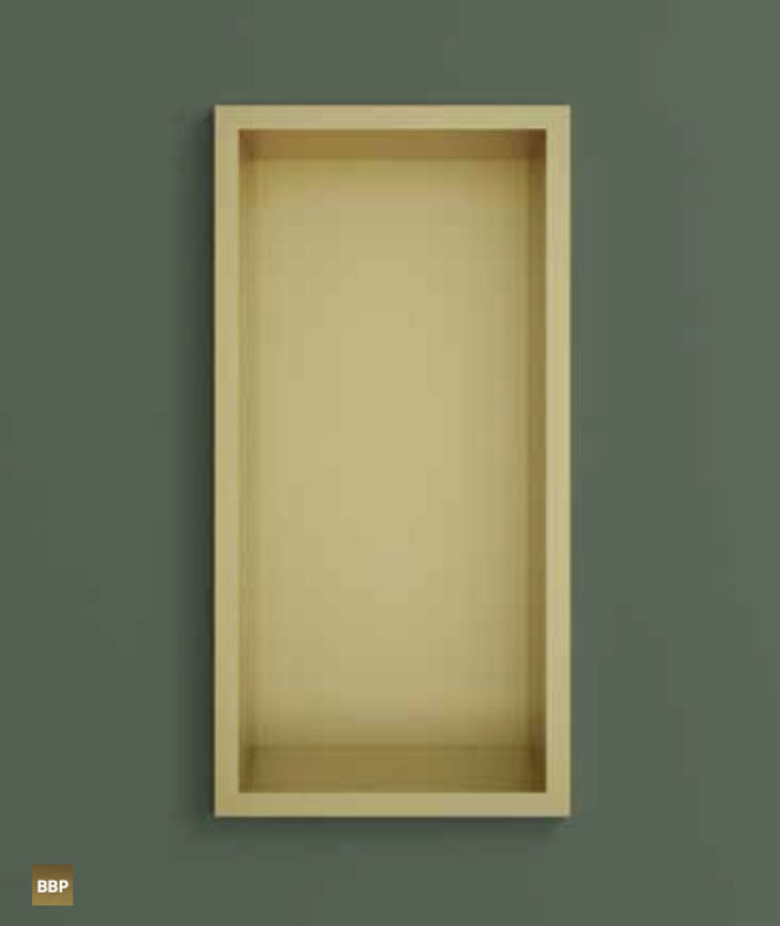 Hotbath BOX015BCP – Inbouwbox of inbouwnis 30x15x10cm – Geborsteld koper PVD