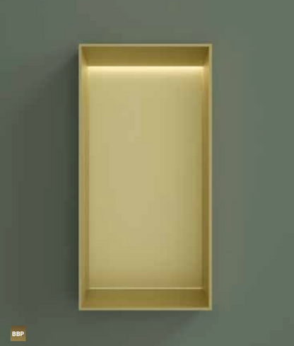 Hotbath BOX015FLWH – Inbouwbox of inbouwnis 30x15x10cm frameless + LED – Mat wit