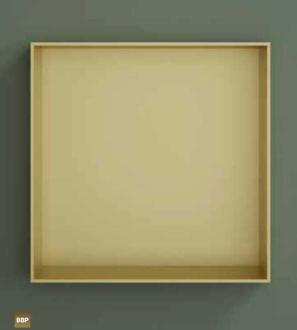 Hotbath BOX030FBCP – Inbouwbox of inbouwnis 30x30x10cm frameless – Geborsteld koper PVD