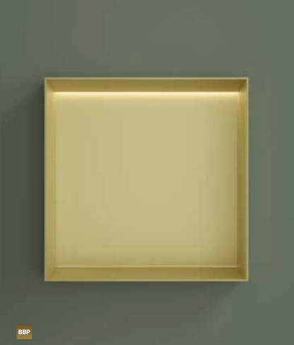 Hotbath BOX030FLIX – Inbouwbox of inbouwnis 30x30x10cm frameless + LED – RVS 316