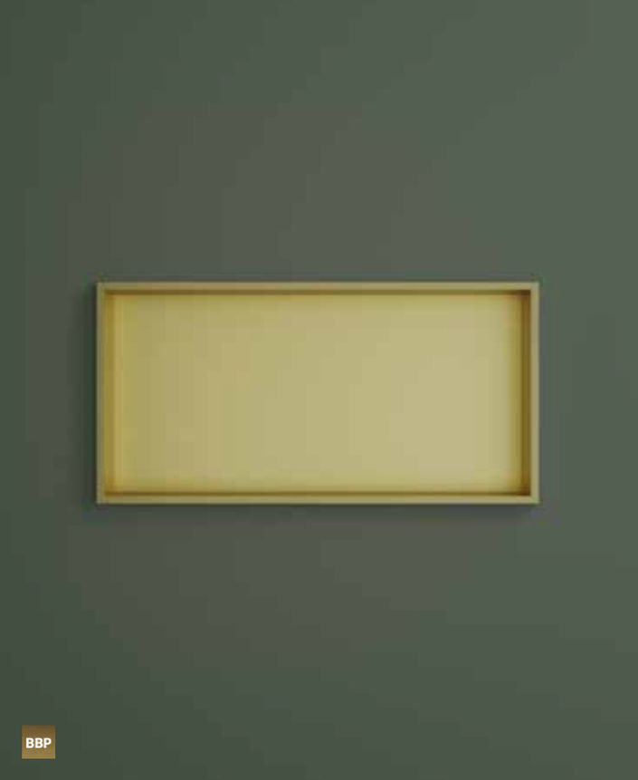 Hotbath BOX060BGP – Inbouwbox of inbouwnis 30x60x10cm – Geborsteld gunmetal PVD