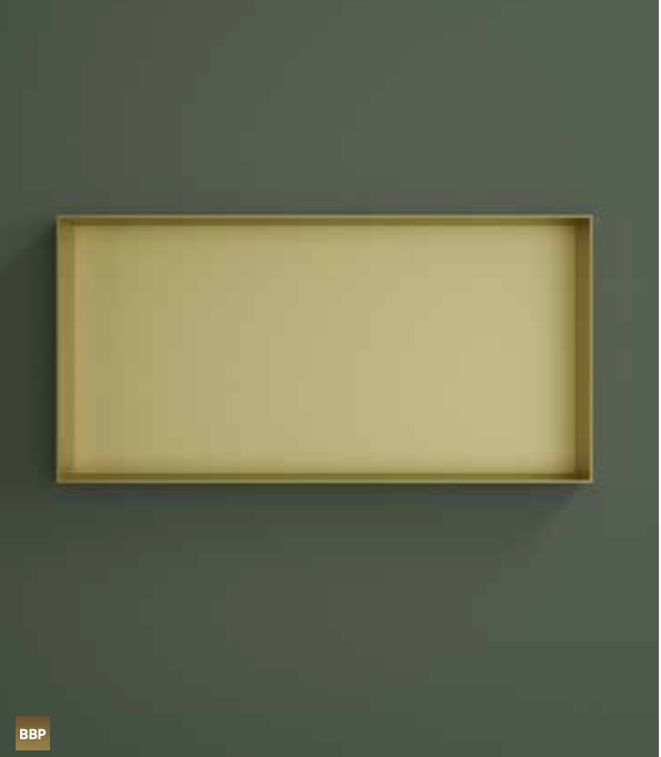 Hotbath BOX060FBCP – Inbouwbox of inbouwnis 30x60x10cm frameless – Geborsteld koper PVD