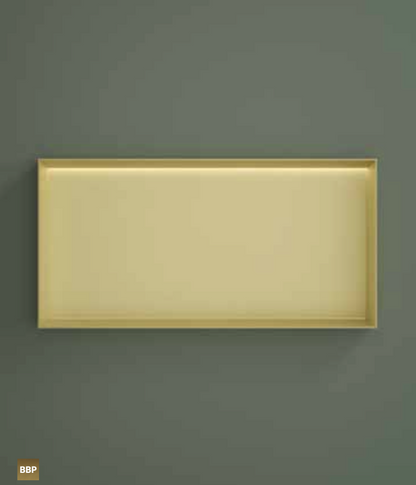 Hotbath BOX060FLTB – Inbouwbox of inbouwnis 30x60x10cm frameless + LED – Tuscan bronze