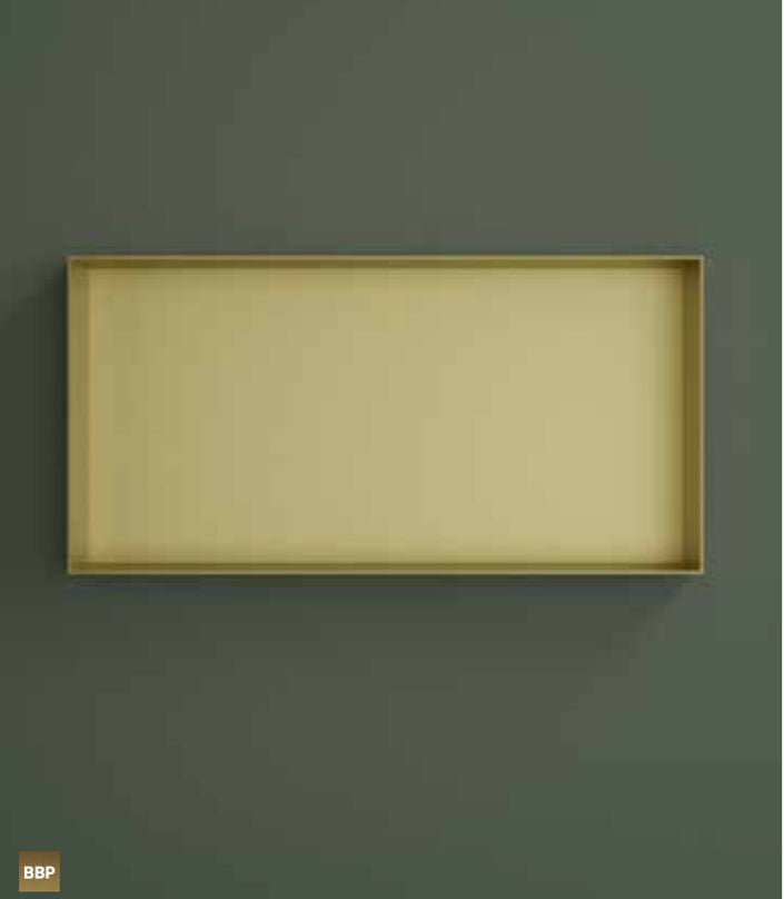 Hotbath BOX060FTB – Inbouwbox of inbouwnis 30x60x10cm frameless – Tuscan bronze