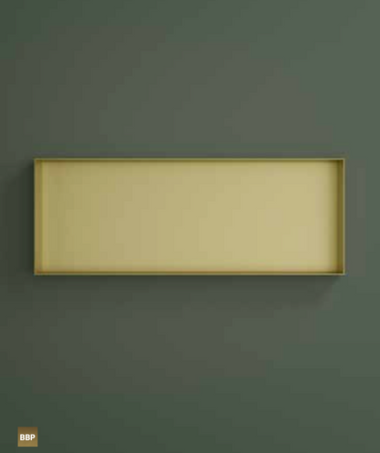 Hotbath BOX080FIX – Inbouwbox of inbouwnis 30x80x10cm frameless – RVS 316