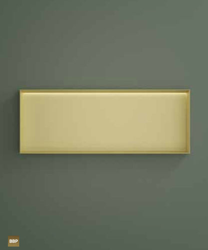 Hotbath BOX080FLWH – Inbouwbox of inbouwnis 30x80x10cm frameless + LED – Mat wit