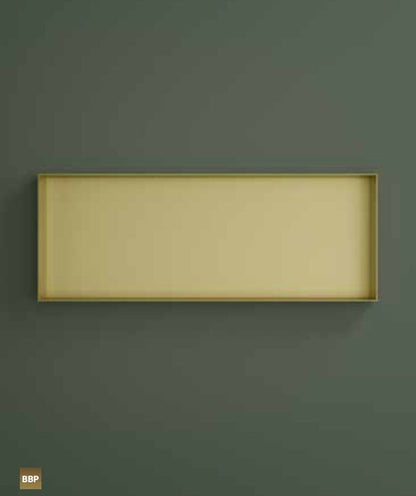 Hotbath BOX080FMBP – Inbouwbox of inbouwnis 30x80x10cm frameless – Geborsteld zwart PVD