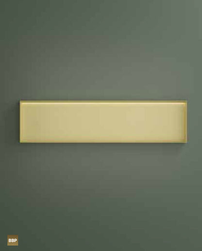 Hotbath BOX120FLBBP – Inbouwbox of inbouwnis 30x120x10cm frameless + LED – Geborsteld messing PVD