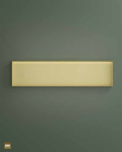 Hotbath BOX120FLBCP – Inbouwbox of inbouwnis 30x120x10cm frameless + LED – Geborsteld koper PVD