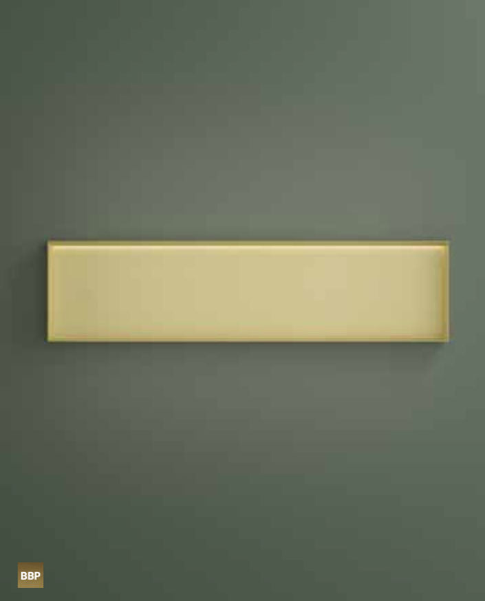 Hotbath BOX120FLMBP – Inbouwbox of inbouwnis 30x120x10cm frameless + LED – Geborsteld zwart PVD