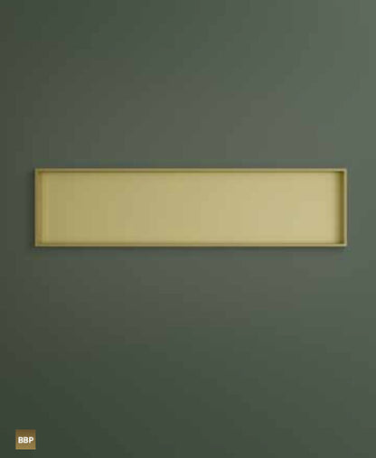 Hotbath BOX120FMBP – Inbouwbox of inbouwnis 30x120x10cm frameless – Geborsteld zwart PVD