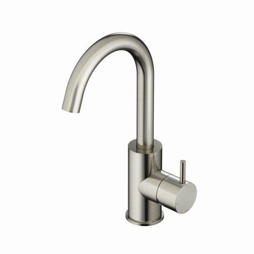 Hotbath CB004GN – Wastafelmengkraan met draaibare uitloop zonder waste – Geborsteld nikkel
