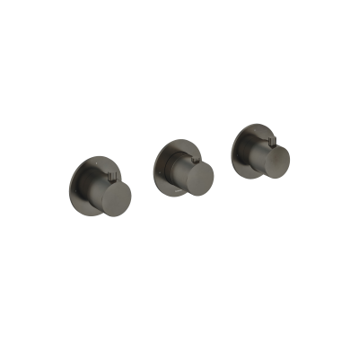 Hotbath CB7067EXTAI – Afbouw douche thermostaat met 2  stopkranen horizontaal of verticaal – Verouderd ijzer