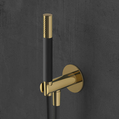 Hotbath CB7501BB – HB Cobber 70 wanduitlaat 501 BB  met handdouche en doucheslang 1,50 mtr – Geborsteld messing