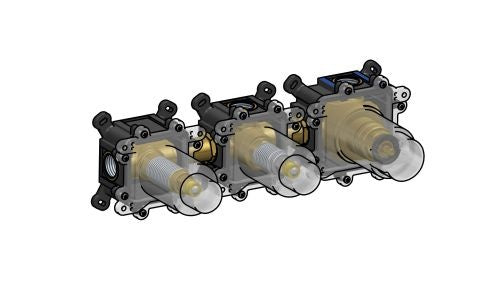 Hotbath HBCB7067 – Inbouw douche thermostaat met 2 stopkranen horizontale of verticaal