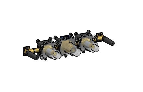 Hotbath HBCB7072 – Inbouw bad thermostaat met 2 stopkranen met uitloop