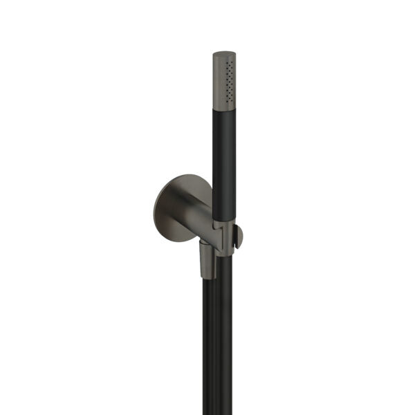 Hotbath M440AI – Handdouche met wandsteun + uitlaat en doucheslang 1,5 mtr – Verouderd ijzer