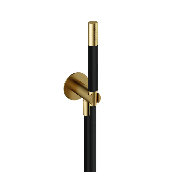Hotbath M440BBP – Handdouche met wandsteun + uitlaat en doucheslang 1,5 mtr – Geborsteld messing PVD