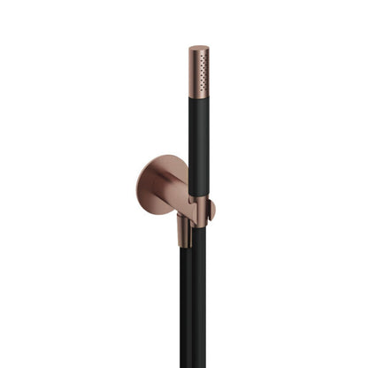 Hotbath M440BCP – Handdouche met wandsteun + uitlaat en doucheslang 1,5 mtr – Geborsteld koper PVD
