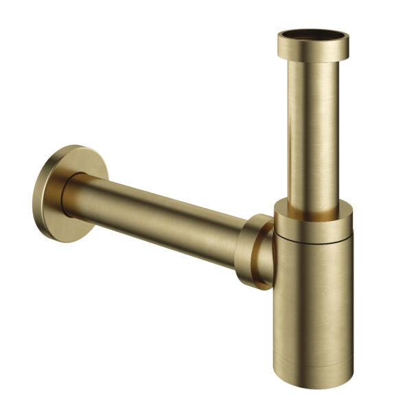 Hotbath P034BB – Fontein sifon rond – Geborsteld messing